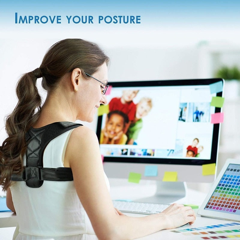 Correcteur de posture discret et ceinture de soutien lombaire pour un confort optimal