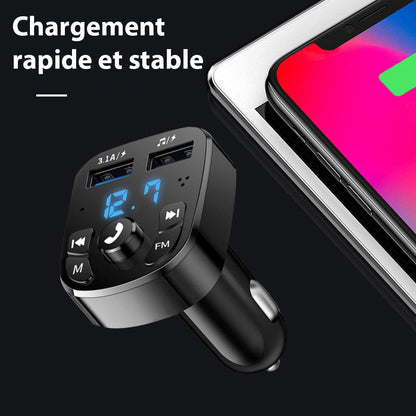 Chargeur rapide Bluetooth avec transmetteur FM pour une conduite moderne