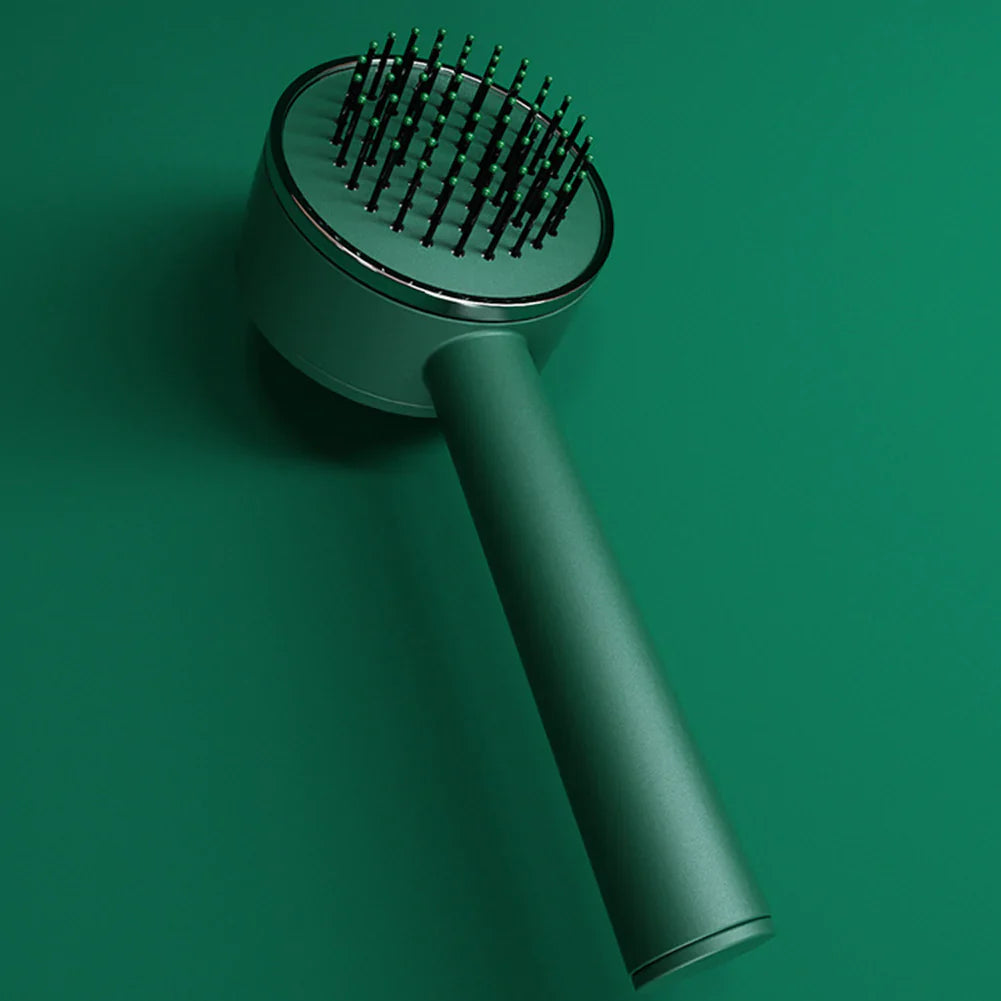Brosse à cheveux autonettoyante 3 en 1 : démêlage doux et massage relaxant