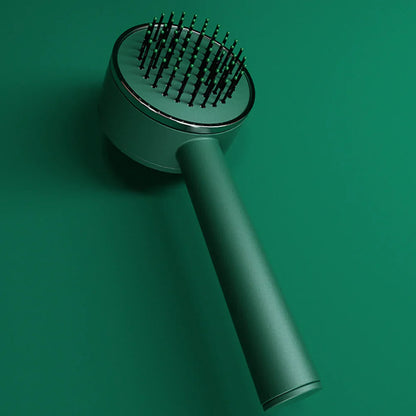 Brosse à cheveux autonettoyante 3 en 1 : démêlage doux et massage relaxant