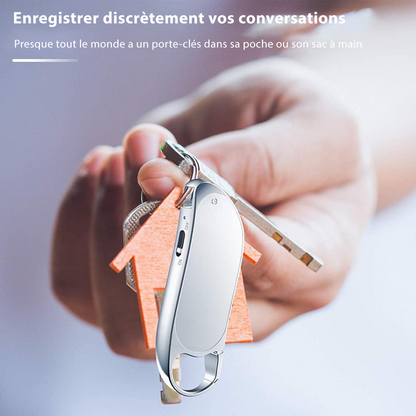 Porte-clés Mini Enregistreur Audio Intelligent