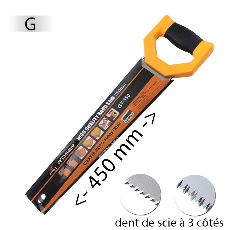 Scie à main japonaise en acier - Performance et Précision