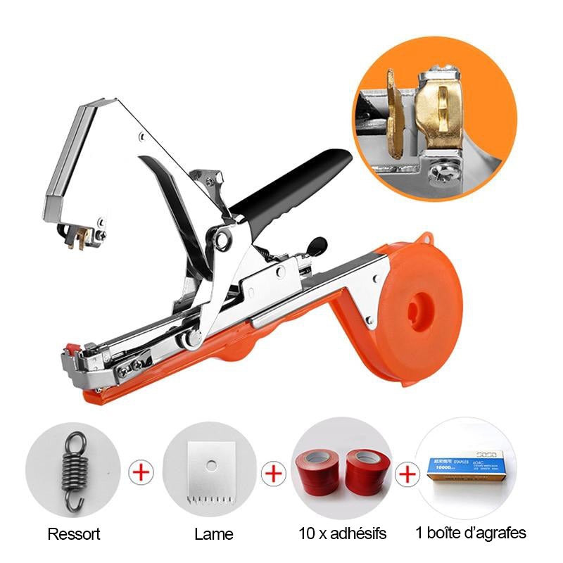 Machine à attacher les branches des plantes - Le jardinage simplifié