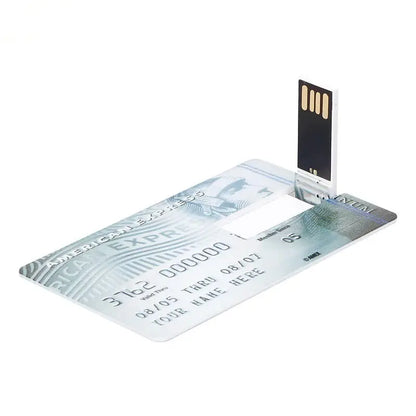 Clé USB ultra-mince 128 Go en forme de carte bancaire, pratique et stylée