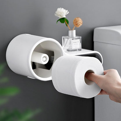 Distributeur de Papier Toilette Design avec Tablette Pratique pour Téléphone