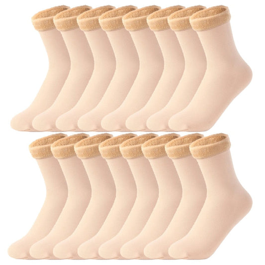 Chaussettes thermiques confortables - Lot de 8 paires idéal pour l’hiver
