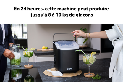Machine à glaçons haute capacité avec écran LED - Prête en quelques minutes