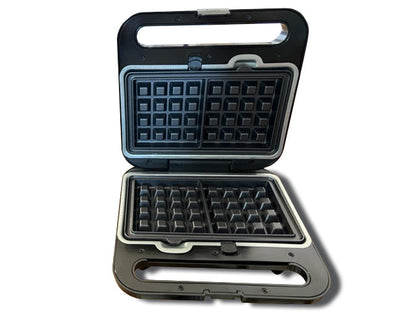 Grill Multifonction 2-en-1 pour Croque-Monsieur et Gaufres - 1000 W