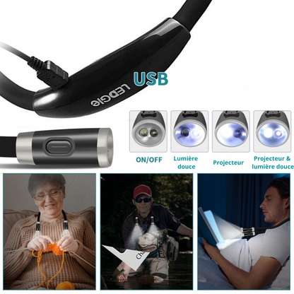 Lampe de lecture USB flexible et rechargeable pour toutes vos activités