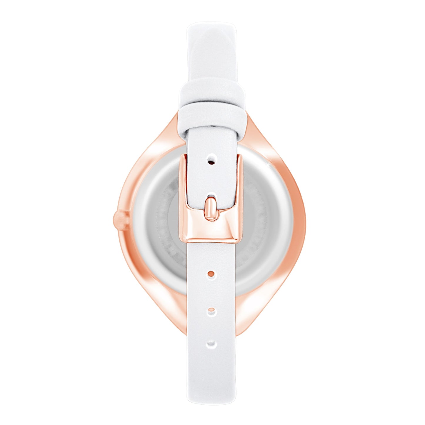 Montre Élégante en Laiton avec 46 Cristaux de Bohème et Bracelet en Cuir Noir