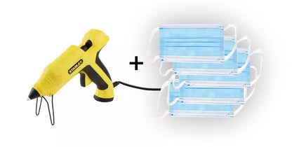 Pistolet à colle FatMax Stanley + Pack de 5 masques de protection