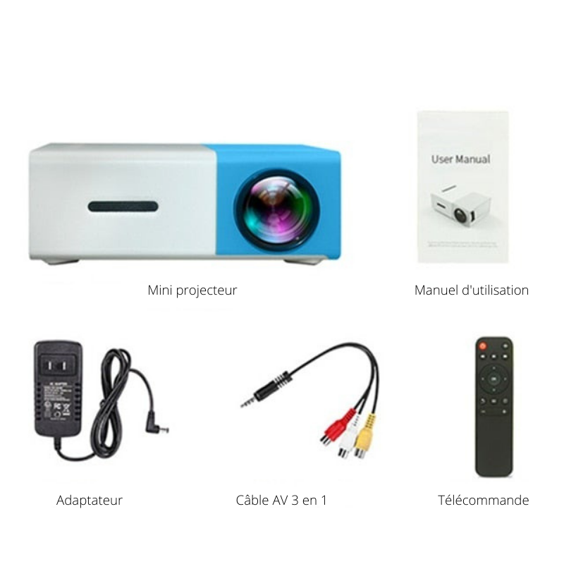 Mini projecteur portable : Transformez votre salon en salle de cinéma !