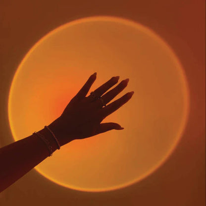 Lampe de coucher de soleil pour une ambiance magique et chaleureuse.