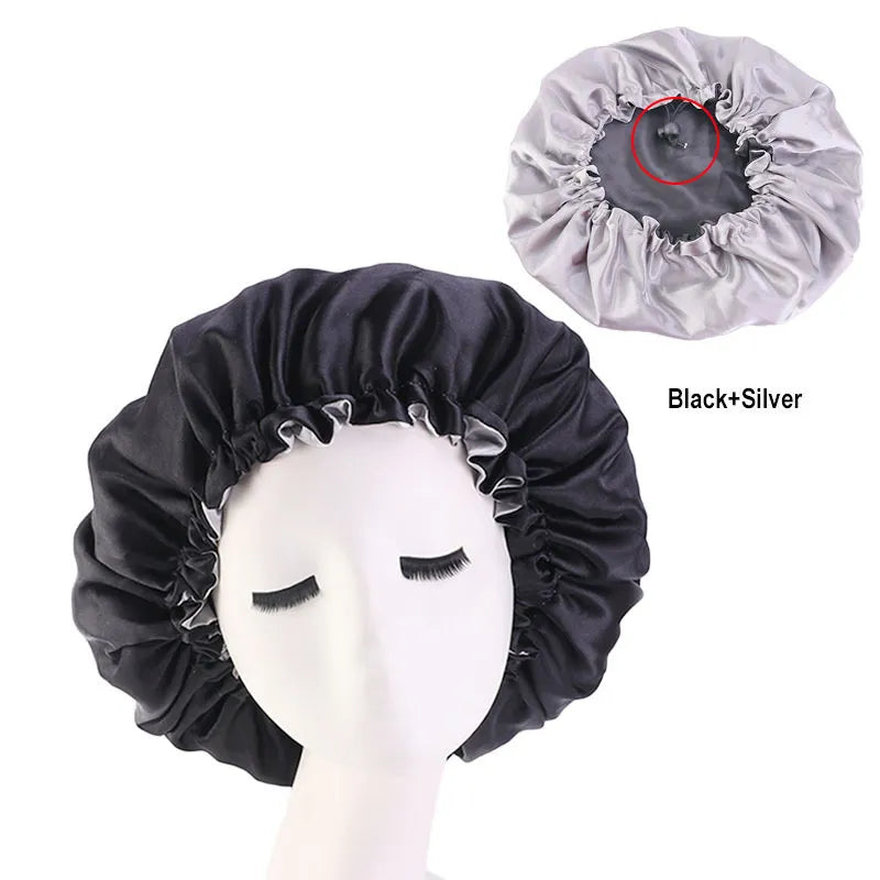 Bonnet en Satin Réversible pour des Boucles Sublimes