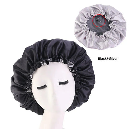 Bonnet en Satin Réversible pour des Boucles Sublimes