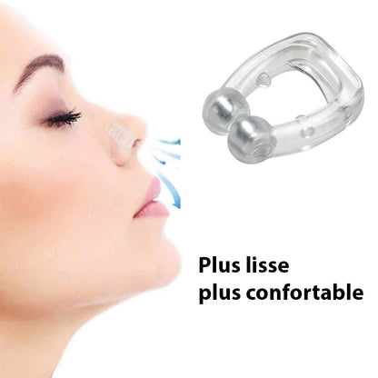 Clips Nasaux Anti-Ronflement en Silicone - Lot de 4