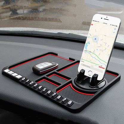 Tapis Antidérapant Innovant avec Support de Téléphone pour Voiture