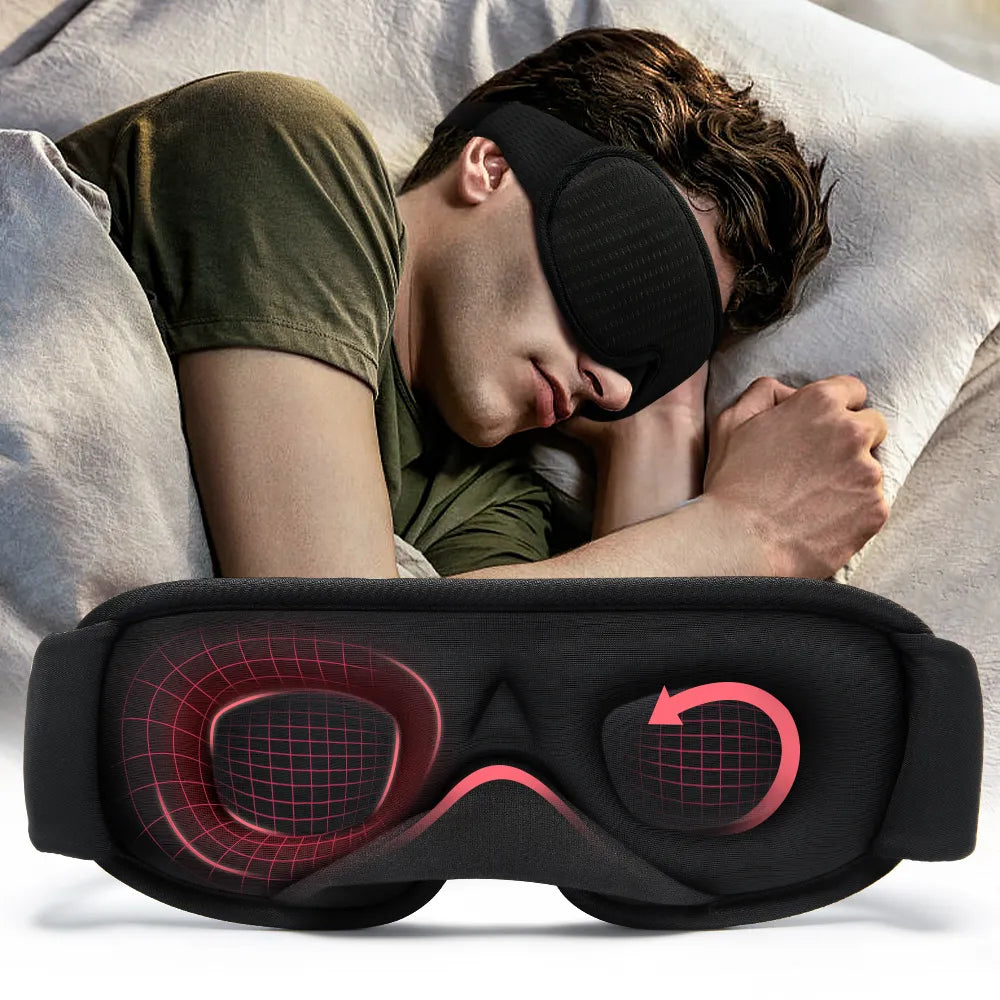 Masque de Sommeil 3D Ultra Confort - Obscurité Totale (Lot de 3)