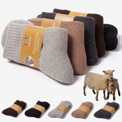 Chaussettes en laine mérinos mixte - Confort hivernal exceptionnel (2 paires)