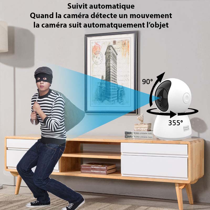 Caméra Miniature WiFi HD pour Surveillance 24/7