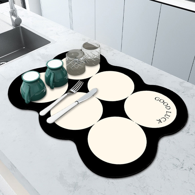 Tapis Absorbant Antidérapant - Séchage Rapide et Pratique