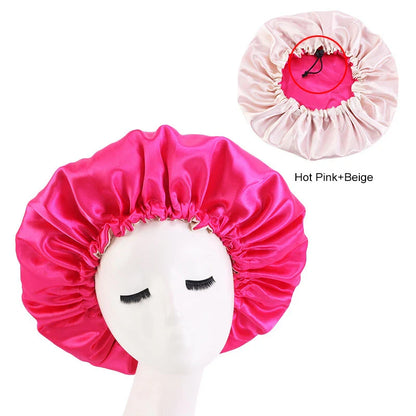 Bonnet en Satin Réversible pour des Boucles Sublimes