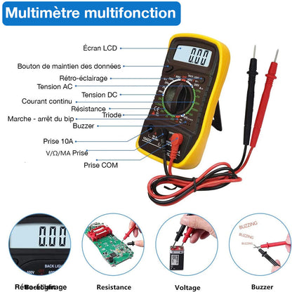 Kit de Soudure Pro avec Multimètre LCD et Accessoires Complets