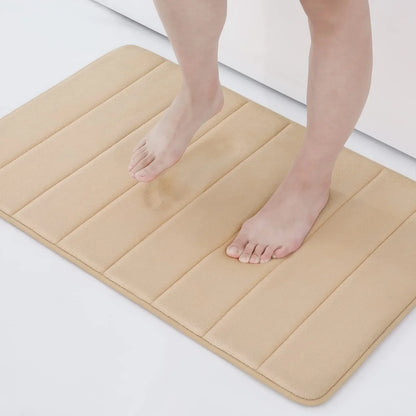 Tapis de bain en mousse à mémoire de forme absorbant et à séchage rapide