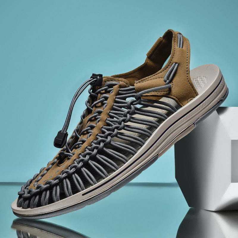 Sandales de Plage Tissées Unisexes - Confort Élégant pour l'Été