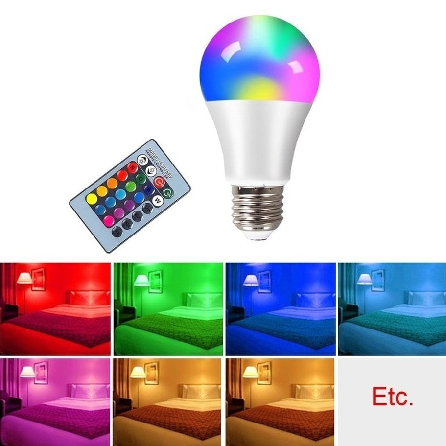 Ampoules RGB avec télécommande - Lot de 2 pour une ambiance colorée