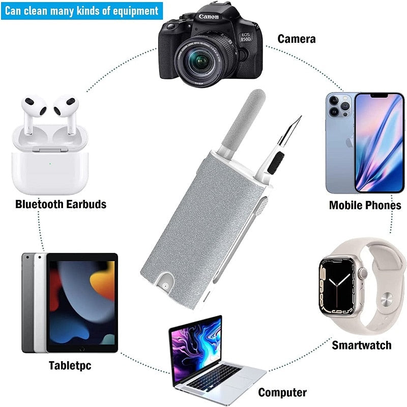 Kit de Nettoyage 5 en 1 pour Écrans et Écouteurs