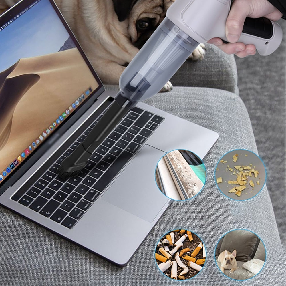 Mini Aspirateur à Main Sans Fil - Puissance Surprenante et Pratique