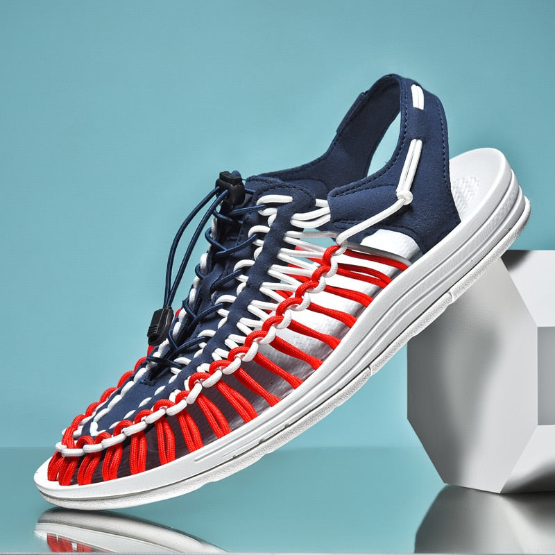 Sandales de Plage Tissées Unisexes - Confort Élégant pour l'Été