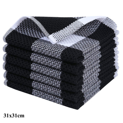 Lot de 6 torchons en coton absorbants pour une cuisine écolo