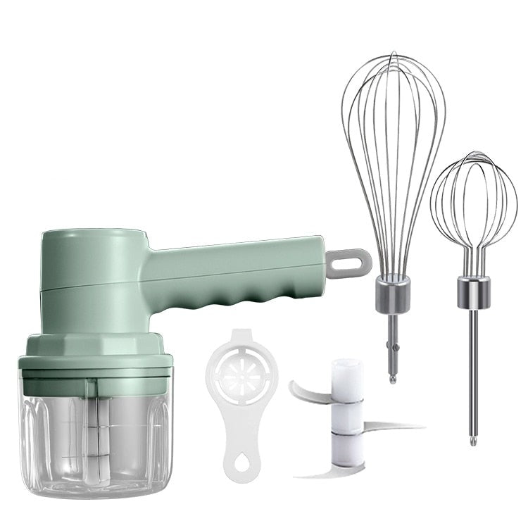 Mini Hachoir et Batteur Électrique Sans Fil Multifonction