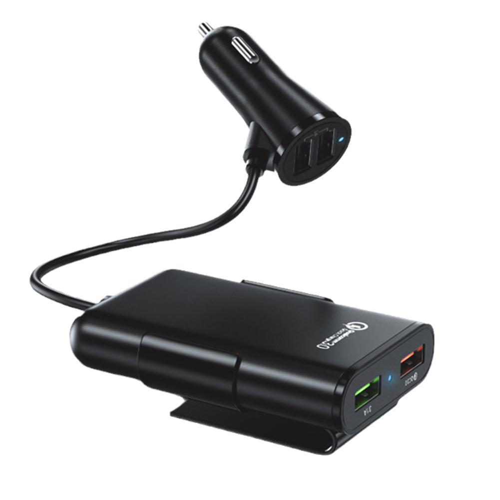 Chargeur de voiture ultra rapide 4 ports - Chargez tous vos appareils en un clin d'œil!