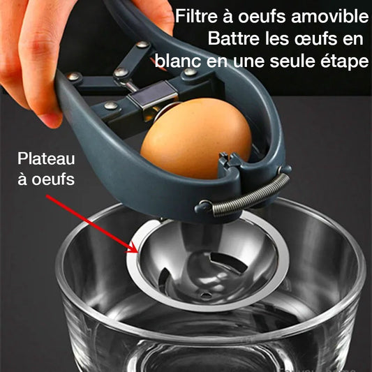 Ouvre-œuf multifonction en acier inoxydable – L'outil indispensable pour une cuisine impeccable!