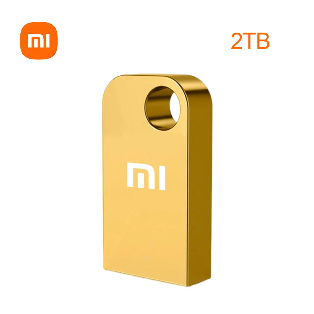 Clé USB 3.0 Mini Métal 2 To avec Adaptateur USB-C Offert