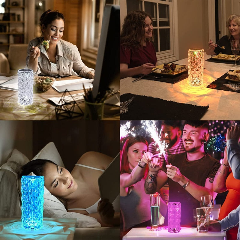Lampe USB Cristal MAGIQUE : Éclairez votre espace avec élégance et magie !