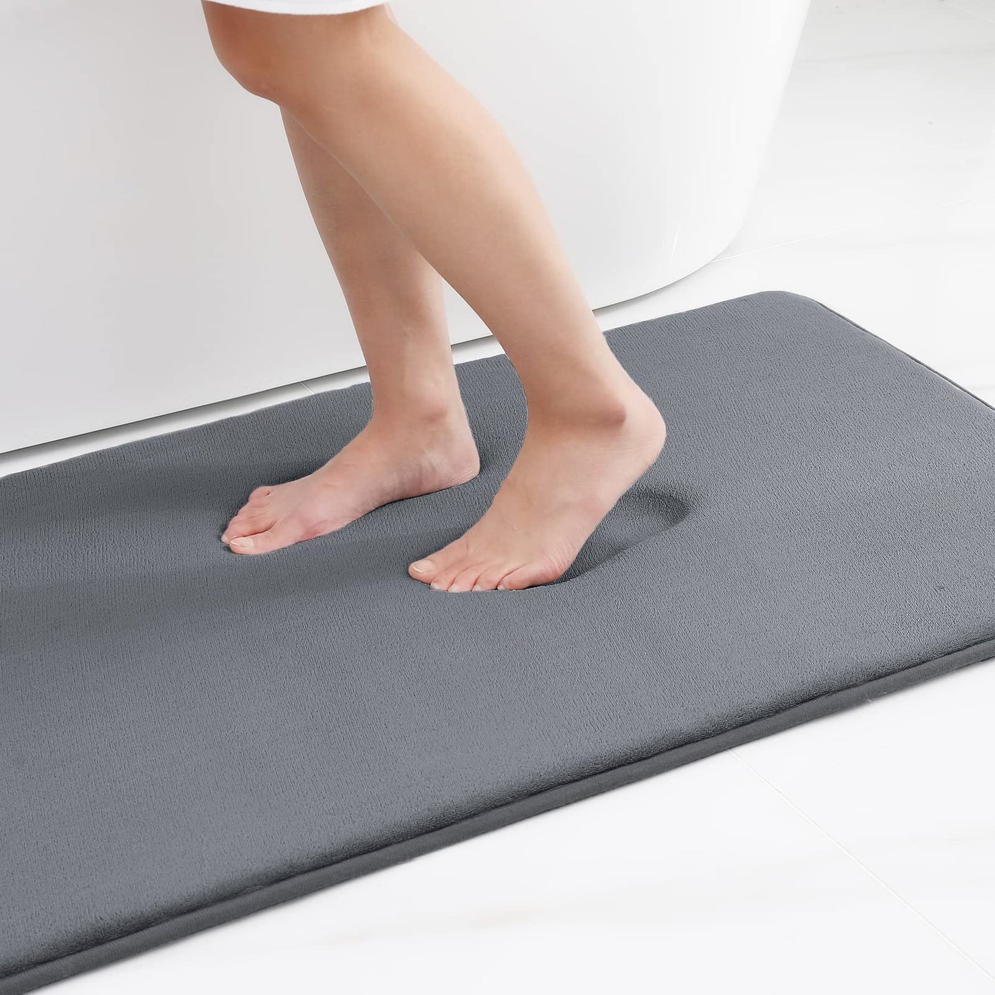 Tapis de bain en mousse à mémoire de forme absorbant et à séchage rapide