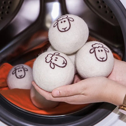 Pack de 6 Boules en Laine pour un Sèche-Linge Efficace et Doux
