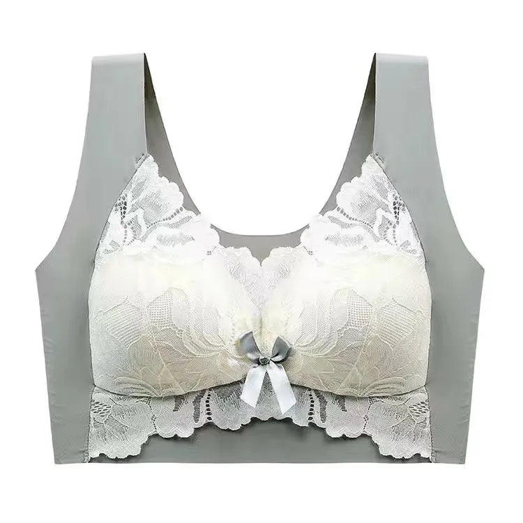 Brassière en dentelle chic à larges bretelles pour un confort élégant