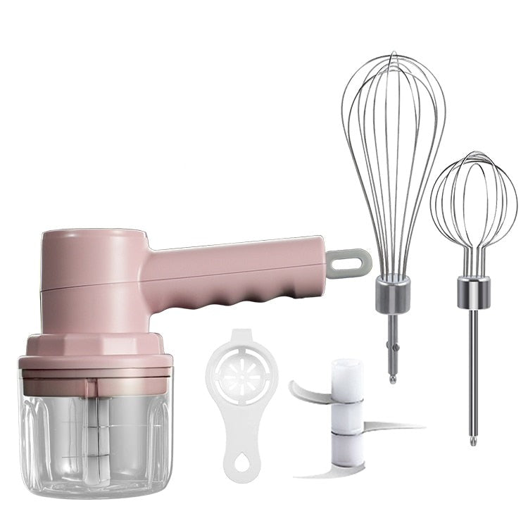 Mini Hachoir et Batteur Électrique Sans Fil Multifonction