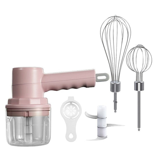 Mini Hachoir et Batteur Électrique Sans Fil Multifonction