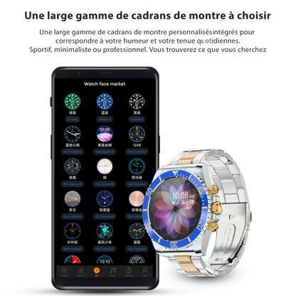 Montre connectée Bluetooth élégante pour homme