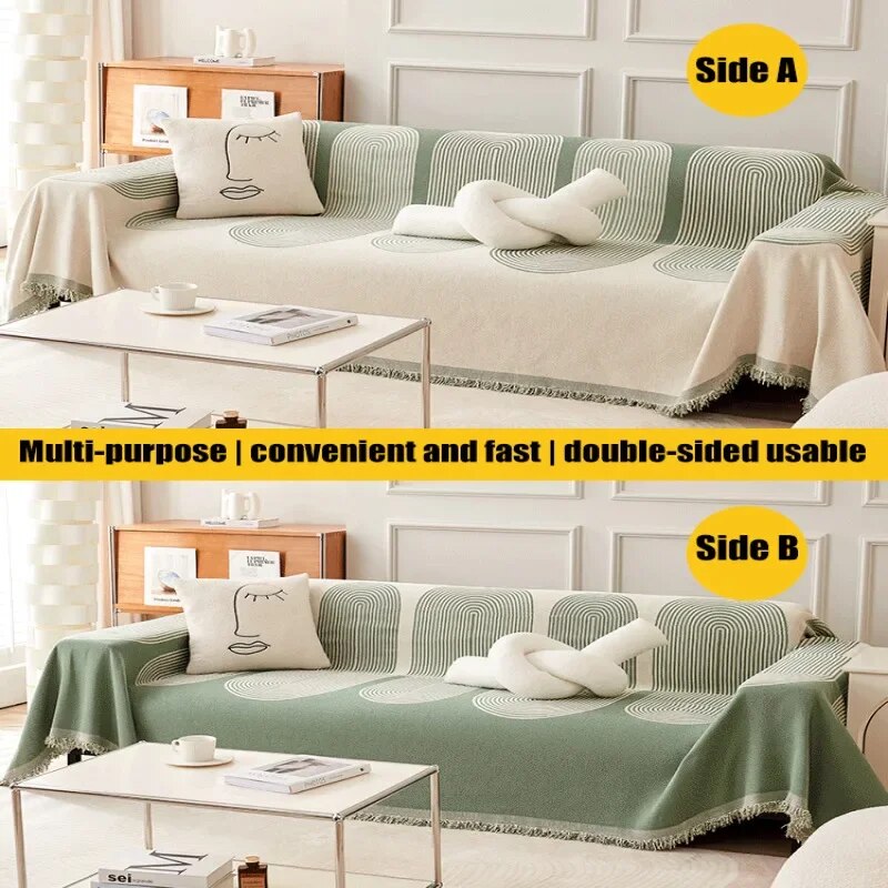 Jeté de Canapé Élégant avec Motifs Uniques