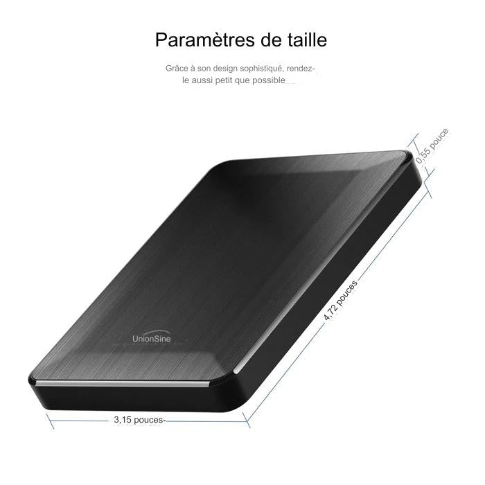 Disque Dur Externe 250 Go à 1 To - Stockage Portable et Fiable