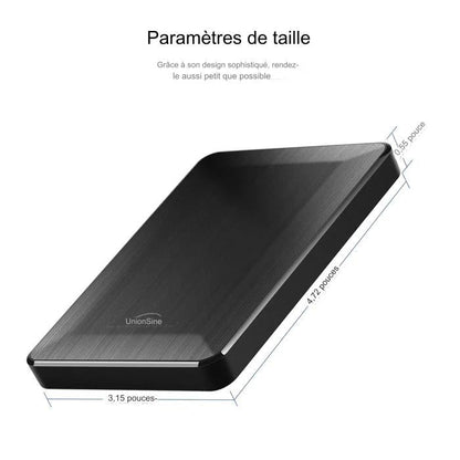 Disque Dur Externe 250 Go à 1 To - Stockage Portable et Fiable