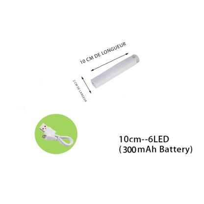 Lampe LED rechargeable avec détecteur de mouvement et intensité réglable