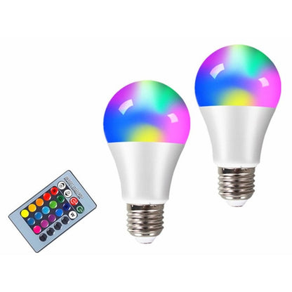 Ampoules RGB avec télécommande - Lot de 2 pour une ambiance colorée